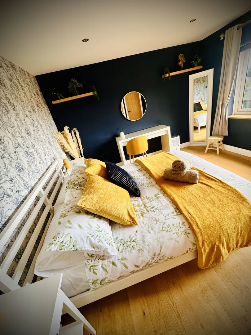 Professionally cleaned room